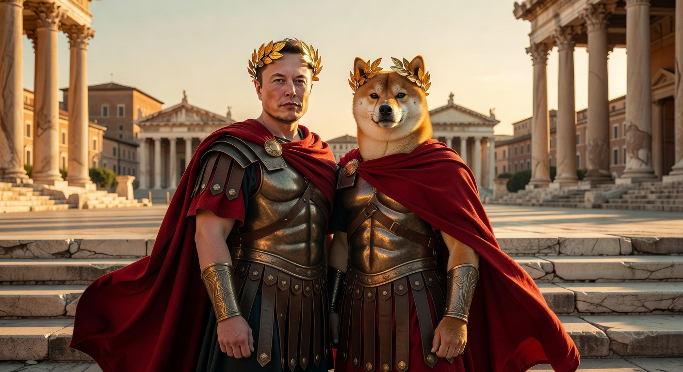 Elon Musk and Shibius Maximus as ancient warriors — The Alliance of Legends