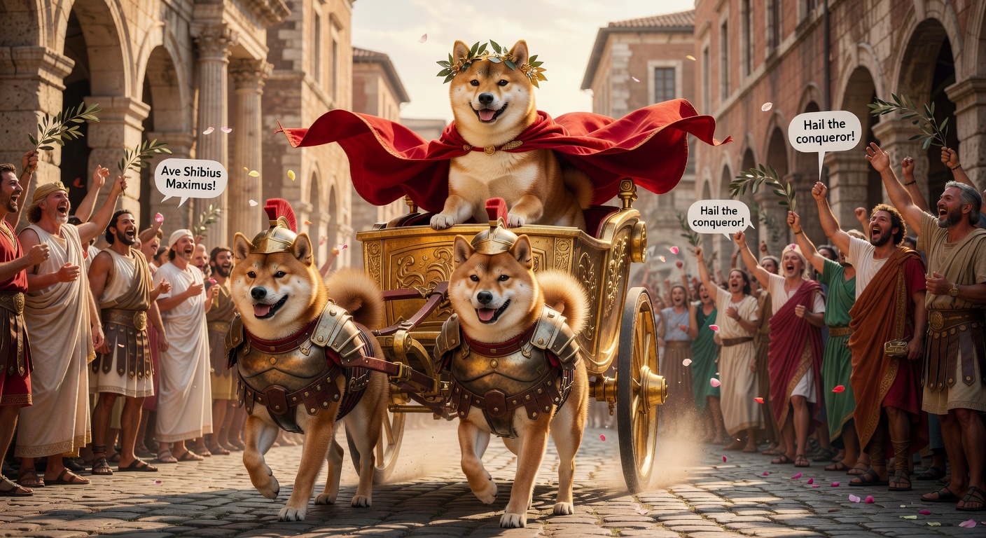 Shibius Maximus on golden chariot