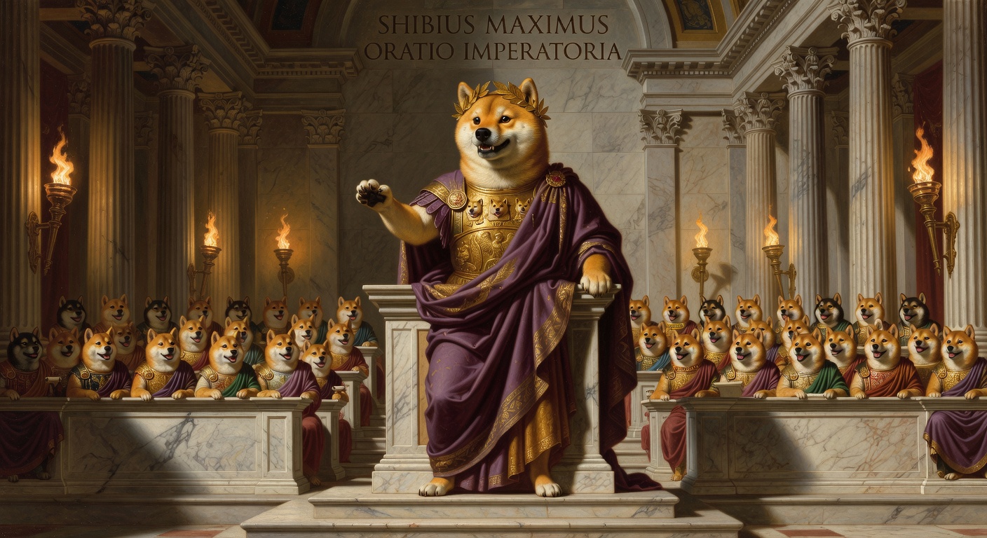 Shibius Maximus addressing the Senate